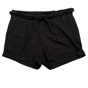 Torrid Black Tie Linen Shorts 16